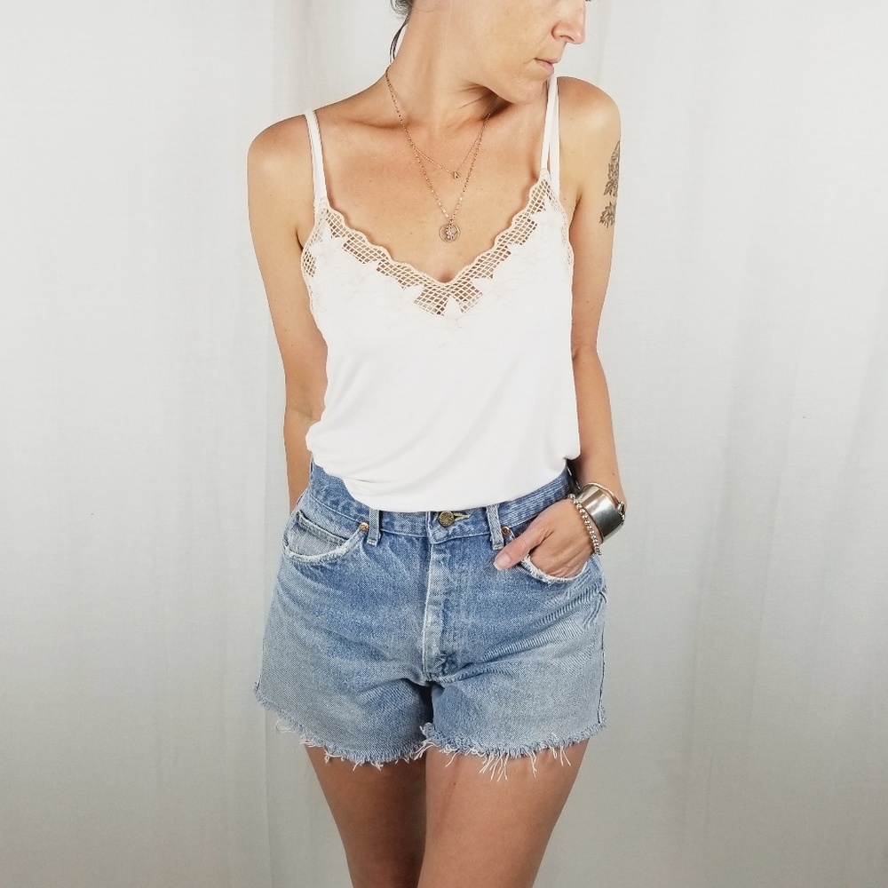 Vintage Lee Jeans high waist cut off shorts